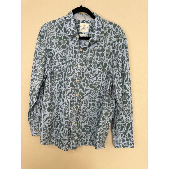 Tommy Bahamas Mens‎ Blue Green Island crafted Shirt Large long sleeve button up - Picture 2 of 7